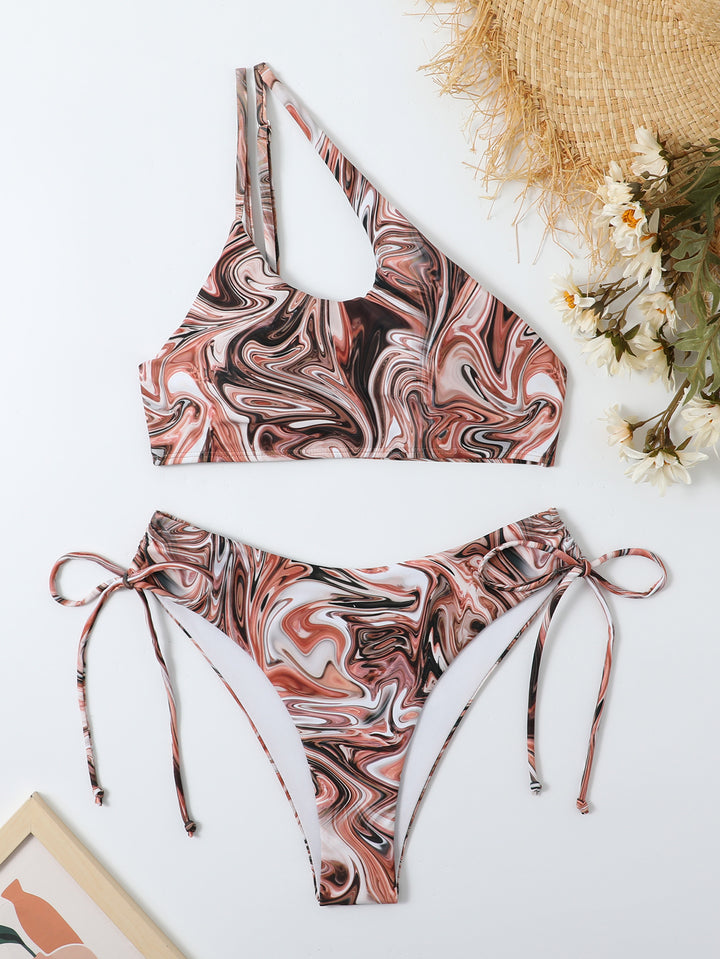 Dame Asymmetrisk Design Bikini Sæt Stilla