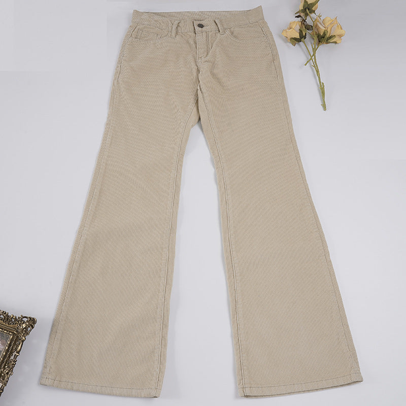 Dame flared jeans med klassisk high-waist skæring og trendy detaljer Skovae