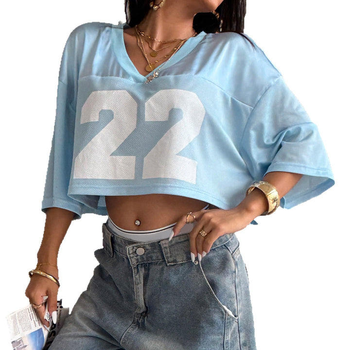 Damen cropped Sportoberteil im lässigen Mesh-Design Skovae