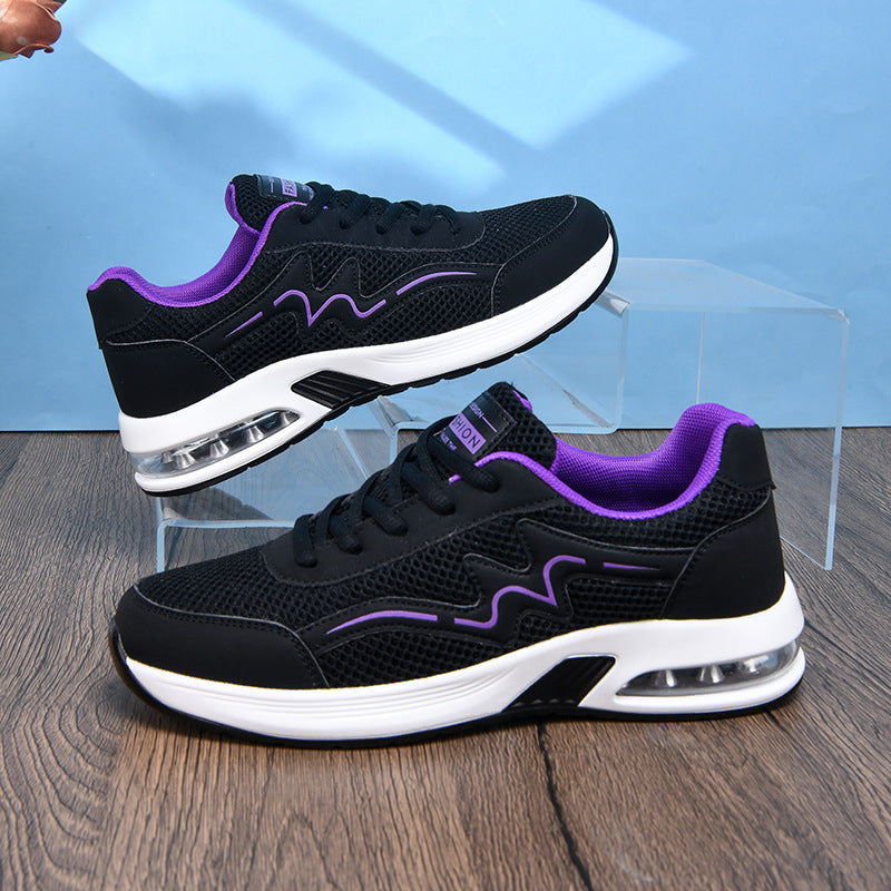 Dame nan City-Walking-Sneaker med synlig hæl luftkamm og ergonomisk EVA-dæmpning Skovae