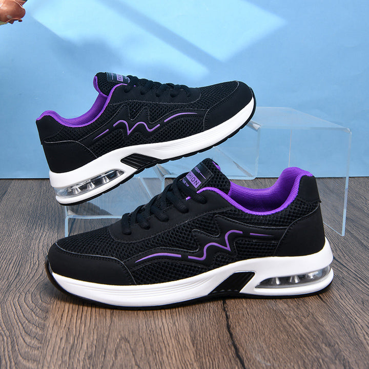 Dame nan City-Walking-Sneaker med synlig hæl luftkamm og ergonomisk EVA-dæmpning Skovae
