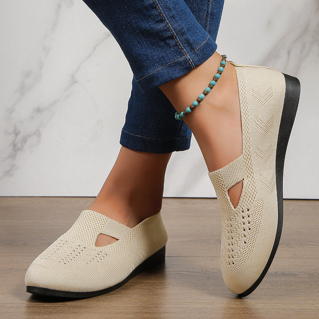 Dame åndbare Slip-On sko med elastisk overdel og skridsikker sål Stilla