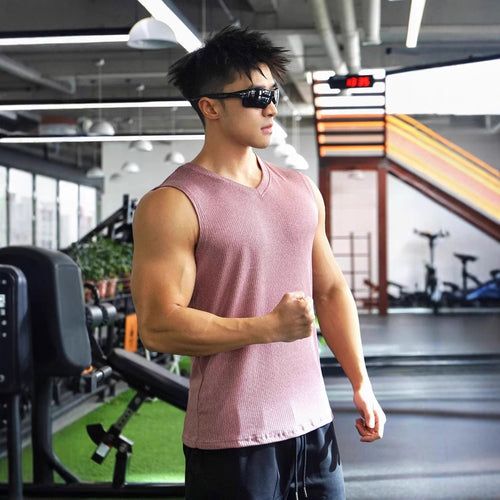 Herrer Sporty ærmeløst fitnessshirt med åndbar struktur Stilla