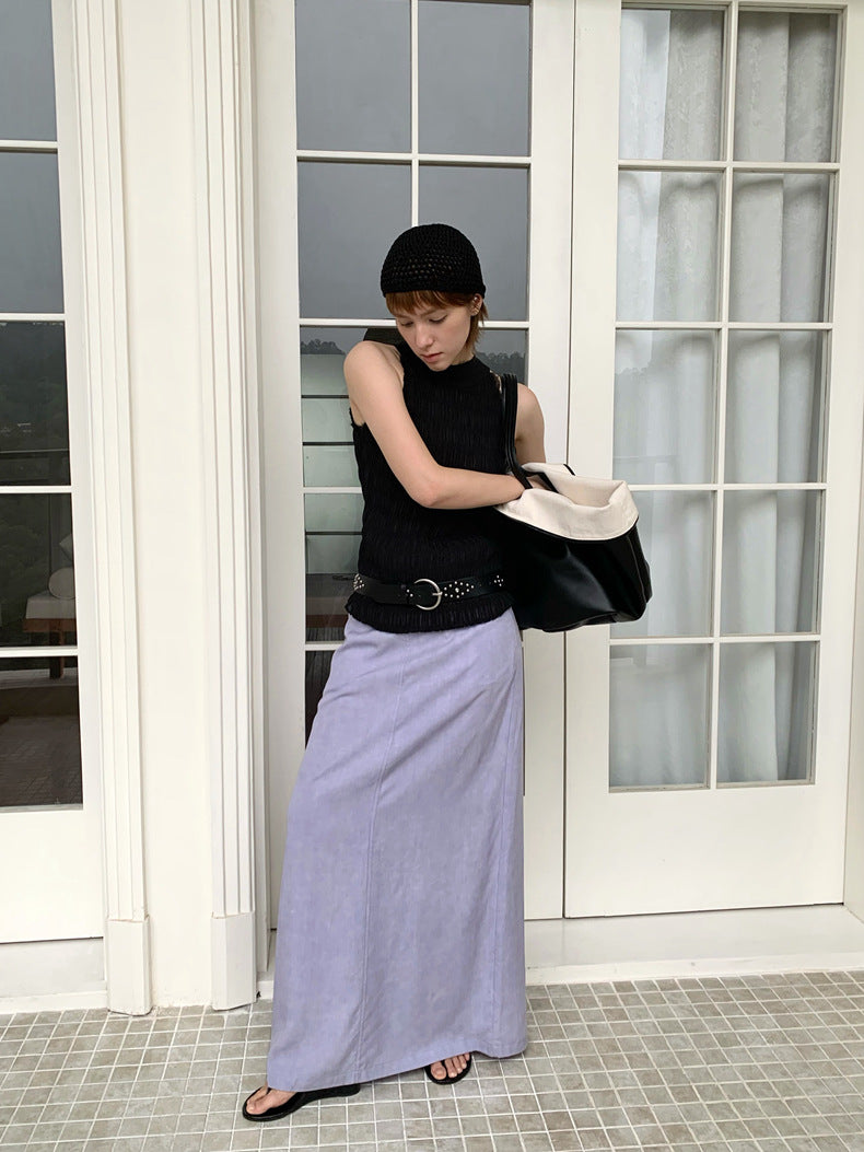 Dame elegant top med smocket look og feminine detaljer Stilla