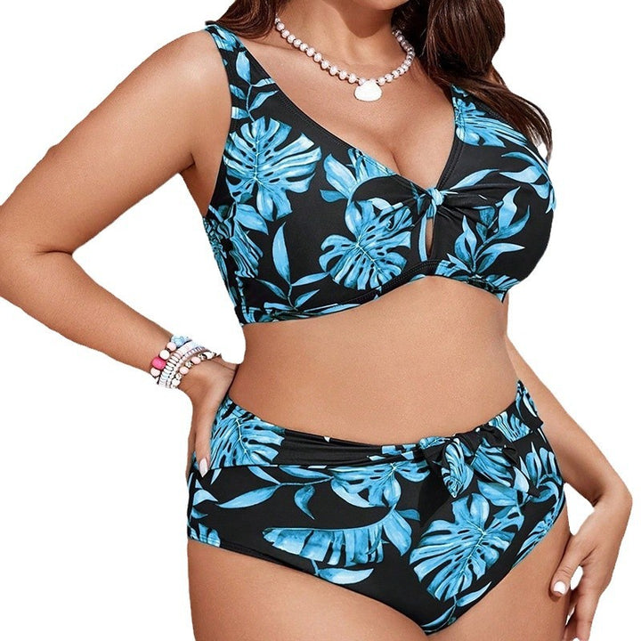 Dame bikini sæt med elegant knude detalje Skovae