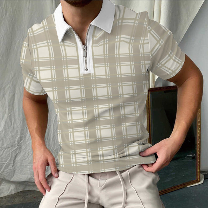 Stilfuldtternet Kortærmet Polo-Shirt til Herrer Stilla
