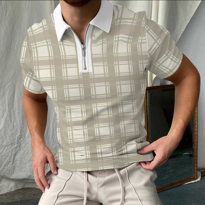 Stilfuldtternet Kortærmet Polo-Shirt til Herrer Stilla