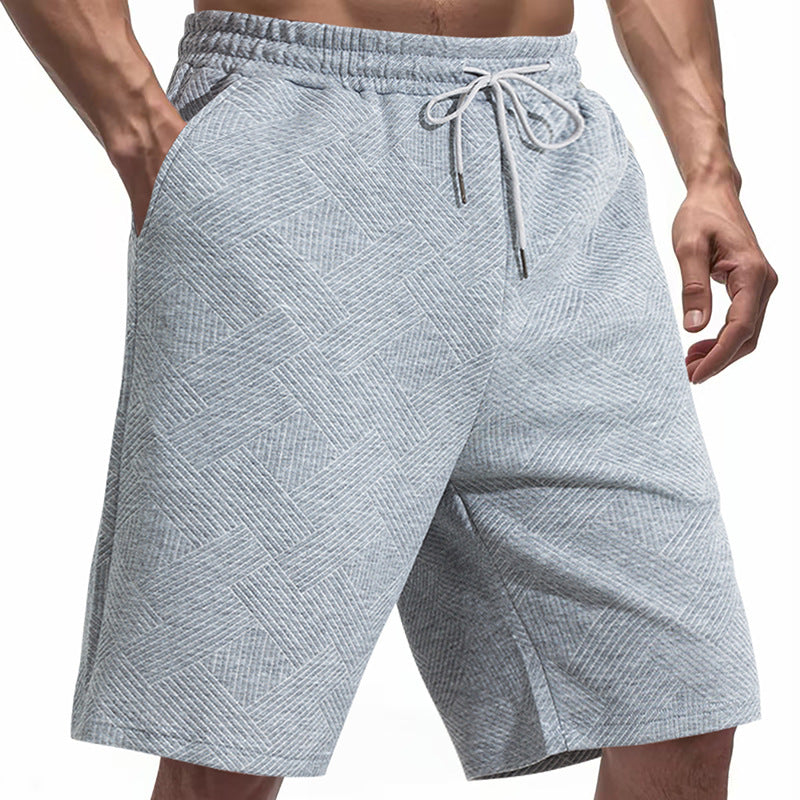Herrer sporty shorts med struktureret design og elastisk talje Stilla