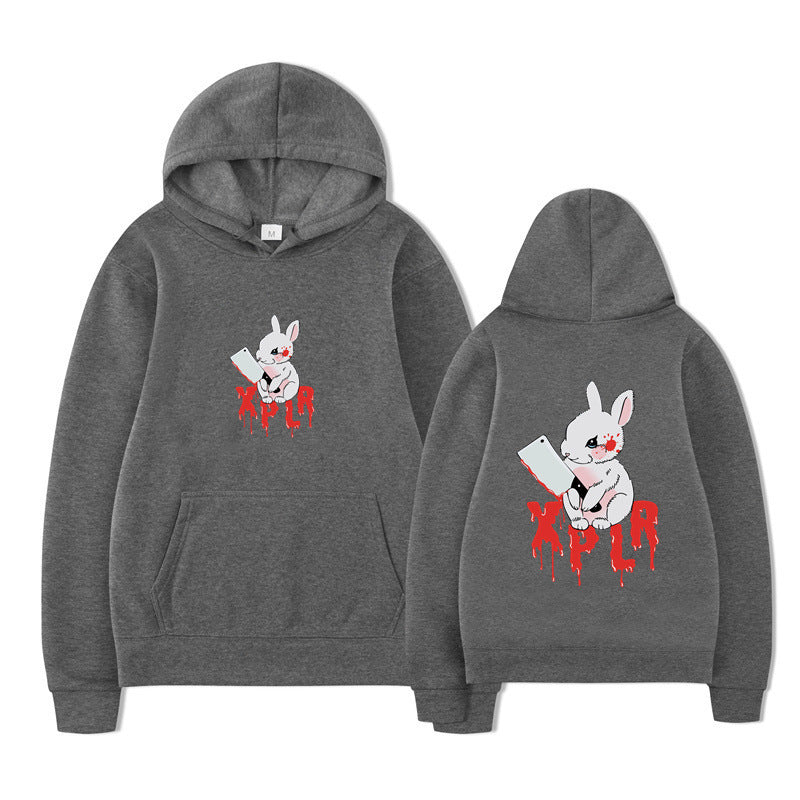 Kvinders hoodie med iøjnefaldende tegneserjemotiv og behagelig pasform Skovae