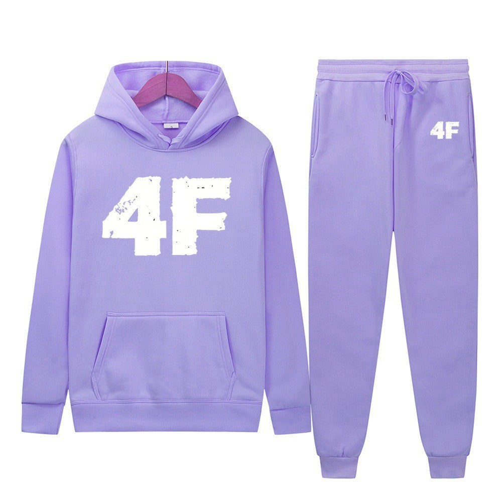 Kvinders hoodie og joggers sæt med sporty komfort Skovae