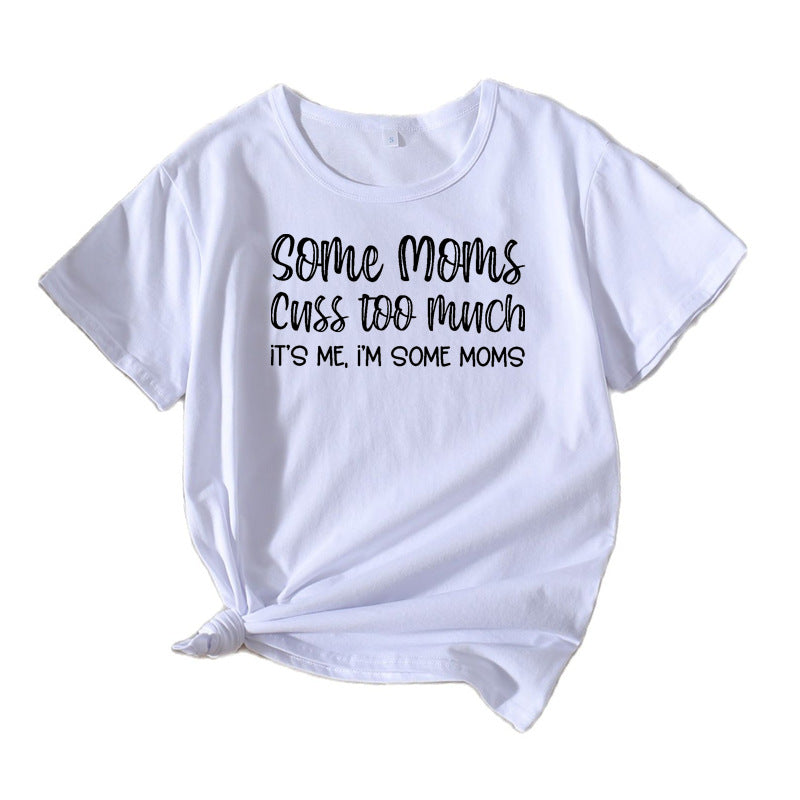 Dame Fritids Humoristisk Grafik T-shirt Stilla 1751262355