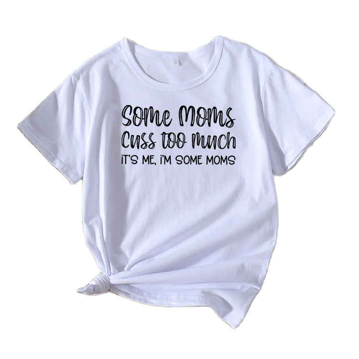 Dame Fritids Humoristisk Grafik T-shirt Stilla 1751262355