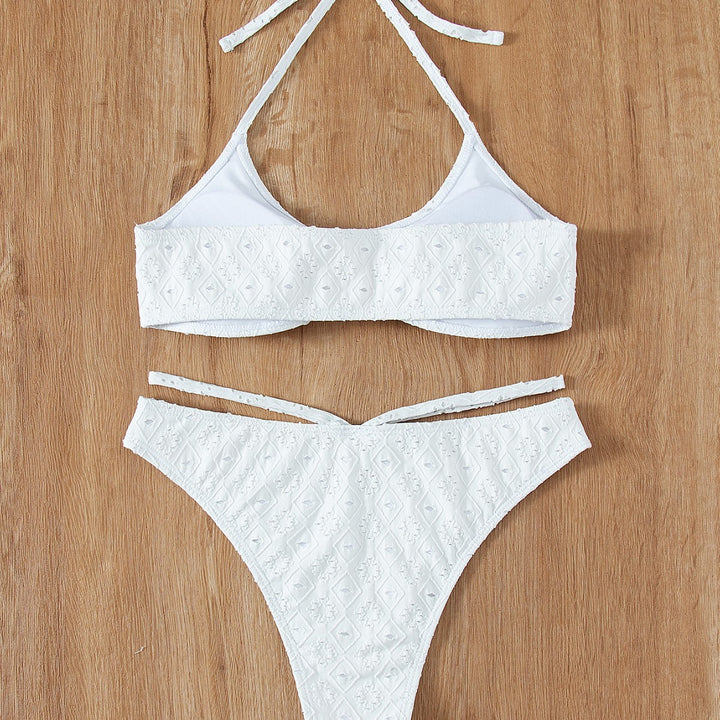 Dame Broderet Højskåret Bikini Sæt Stilla