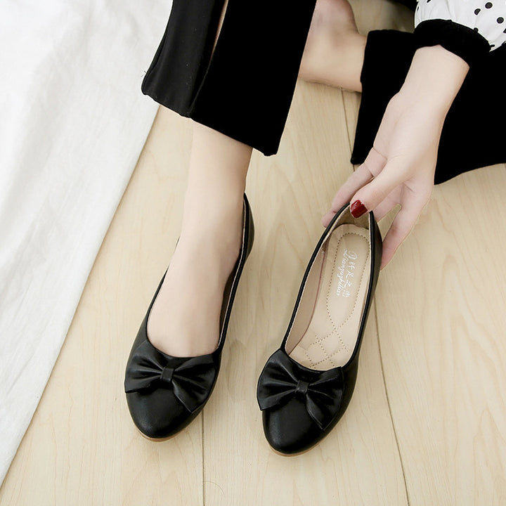 Dame elegante Ballerinas med raffineret sløjfe-design og blød polstring Stilla