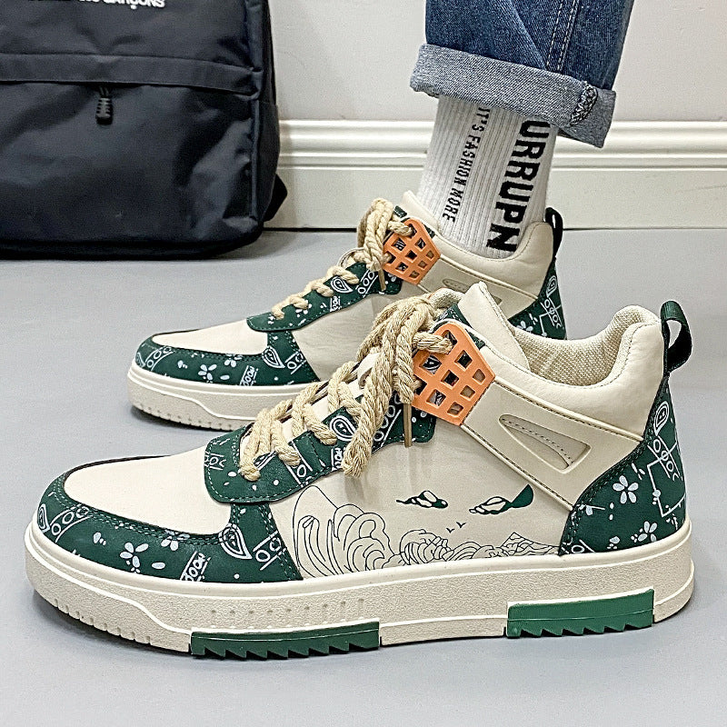 Femme Kunstneriske High-Top Sneakers Stilla