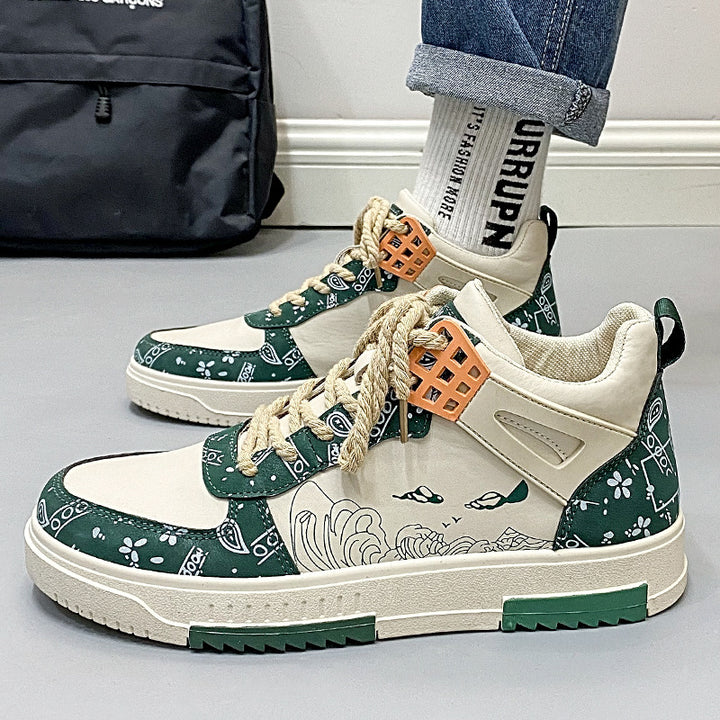 Femme Kunstneriske High-Top Sneakers Stilla