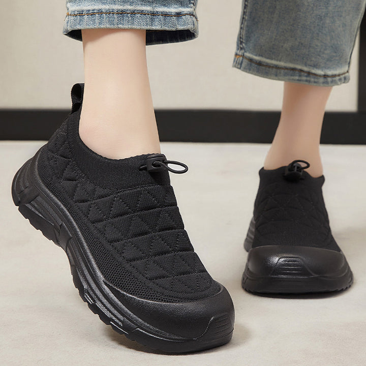 Dame Komfortable Sneakers med elastisk overdel og støddæmpende sål Stilla