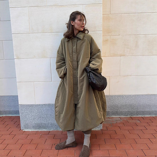 Dame Oversized Steppjakke med elegant snit og praktiske lommer Stilla