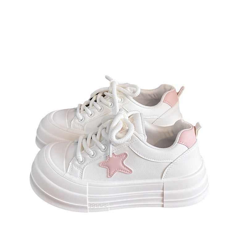 Dame Mode Plateau-Sneakers med stjerne-detalje og skridsikker sål Stilla