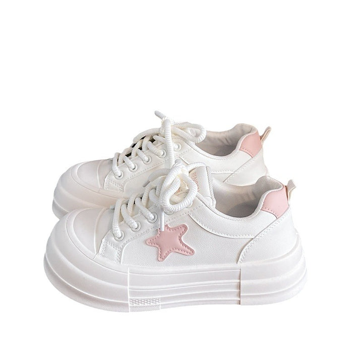 Dame Mode Plateau-Sneakers med stjerne-detalje og skridsikker sål Stilla