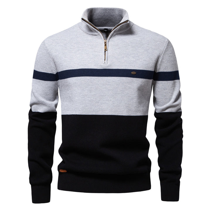 Herren strikpullover i maritim stil Stilla