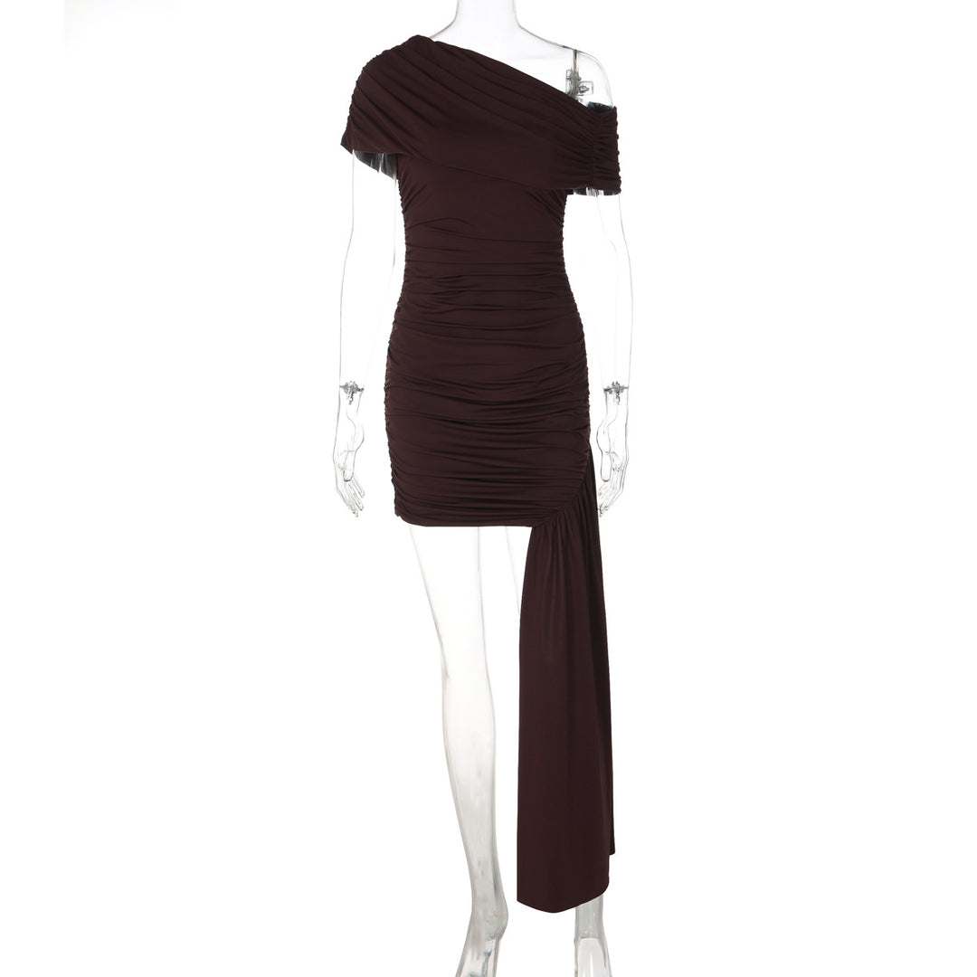 Dame Elegant og figursyet wrapper minikjole Skovae