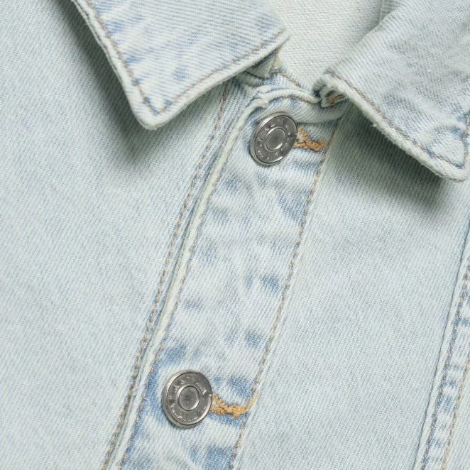 Dame brede jeans i afslappet windbreaker-stil med usædvanlige sømme Skovae