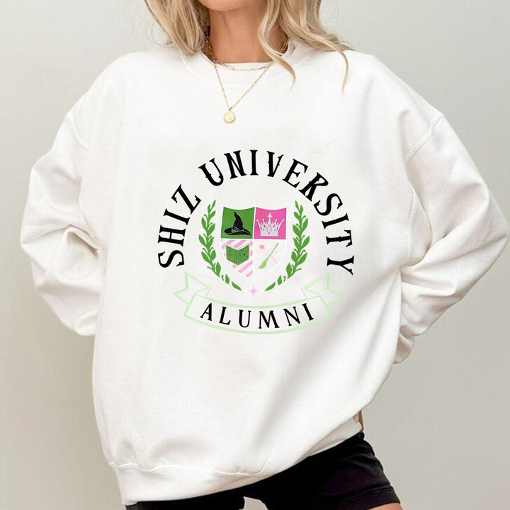 Kvinders oversized sweatshirt med universitetsmærke og afslappet pasform Stilla