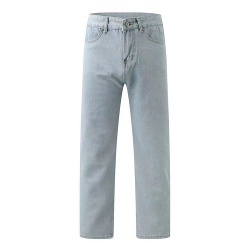 Dame Højkvalitets Lige Jeans med Høj Talje og Klassiske Sømmene Stilla