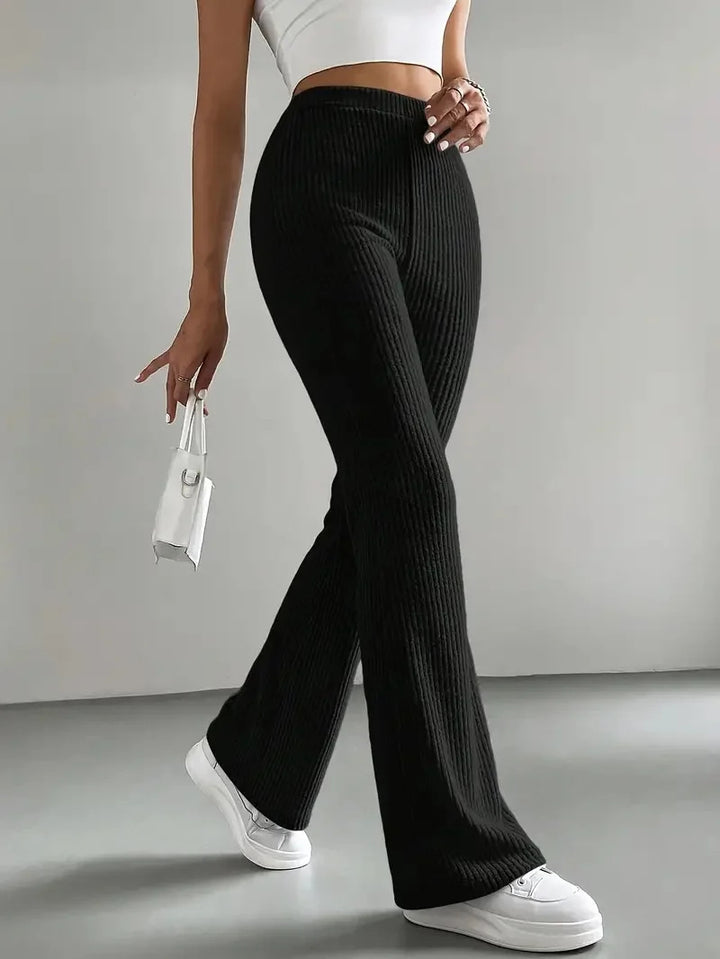 Dame Wide-Leg Ribbett-Bukser Skovae