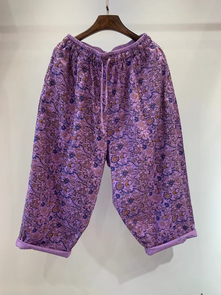 Femme Letvægt Blomsterprint Pyjamabukser Stilla