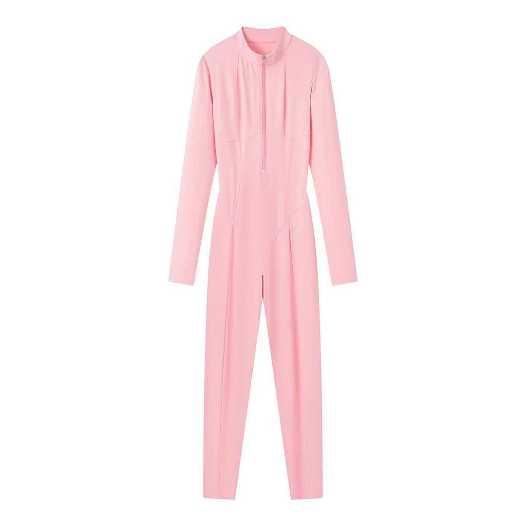 Kvinders sporty jumpsuit med lægkrave Stilla