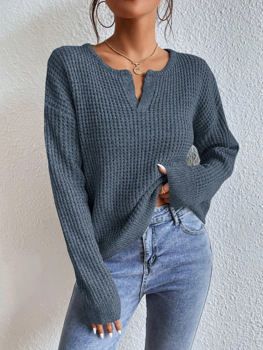 Femme Struktureret Langærmet Pullover-Sweater Stilla