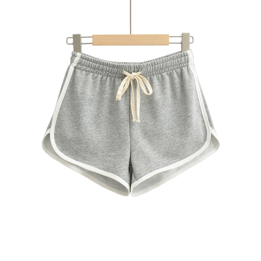 Damer sporty fritid shorts med elastisk talje og snor Stilla