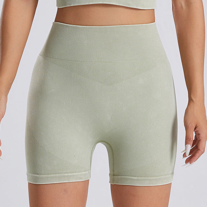 Stilla | Tie Dye Strik Yoga Shorts Anti Skammelse Fitness Hurtig Tørrende Hofte Løft Bukser