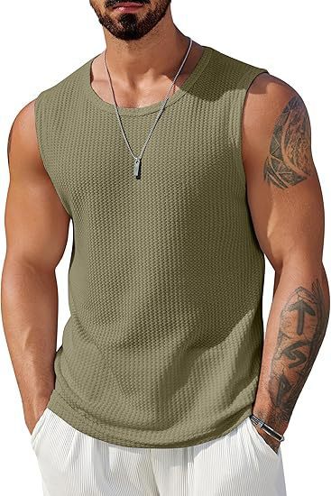 Herrer Sporty Tanktop med åndbart vabe-struktur Skovae