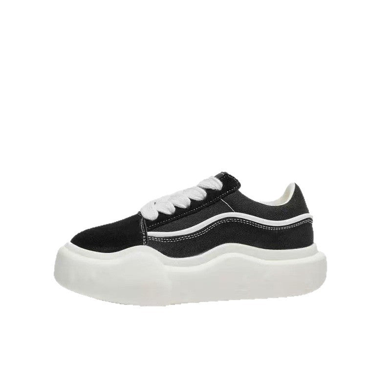 Dame Komfortable Sneakers med tyk Plateau Stilla
