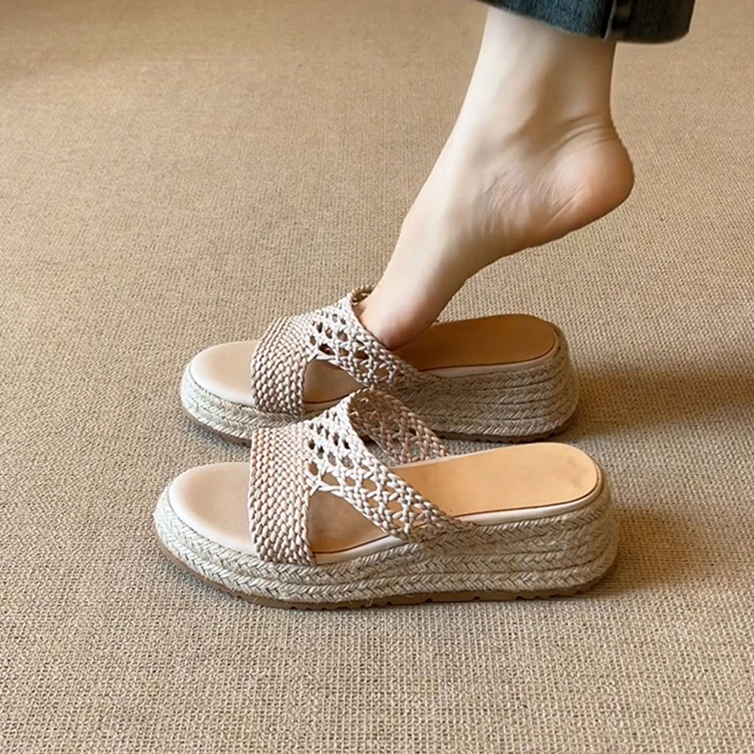 Dame Stilfulde Vevet Espadrille Sko Stilla