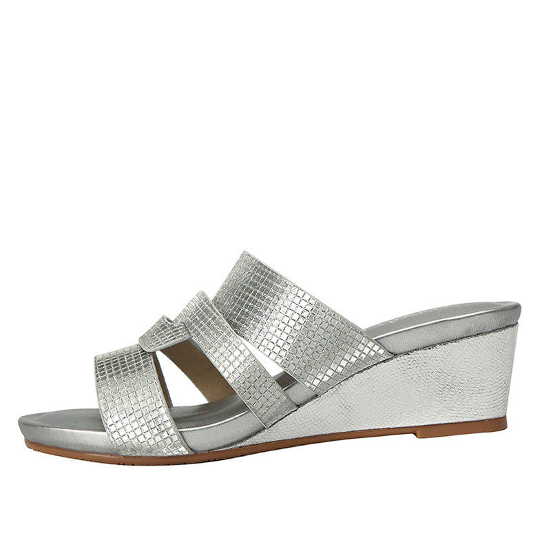 Dame Wedge-sandaler med elegant flettet remdesign og komfortabel sål Stilla