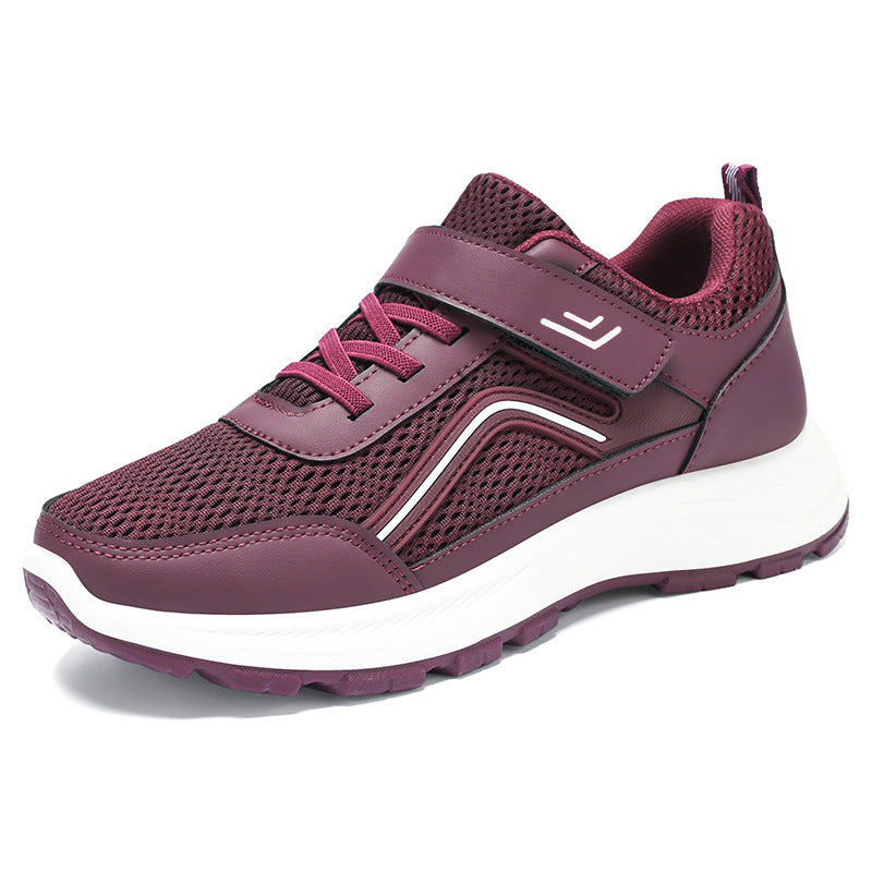 Dame Sporty Sneakers med elastisk velcro og åndbart mesh-overmateriale Stilla