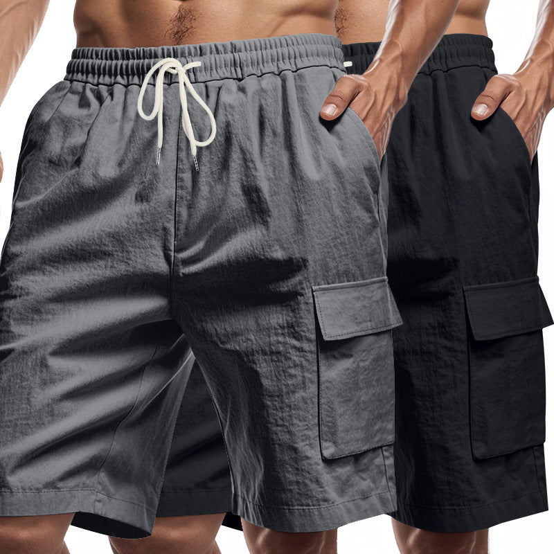 Herren Cargo-shorts med praktiske sidelommer og elastisk talje Stilla