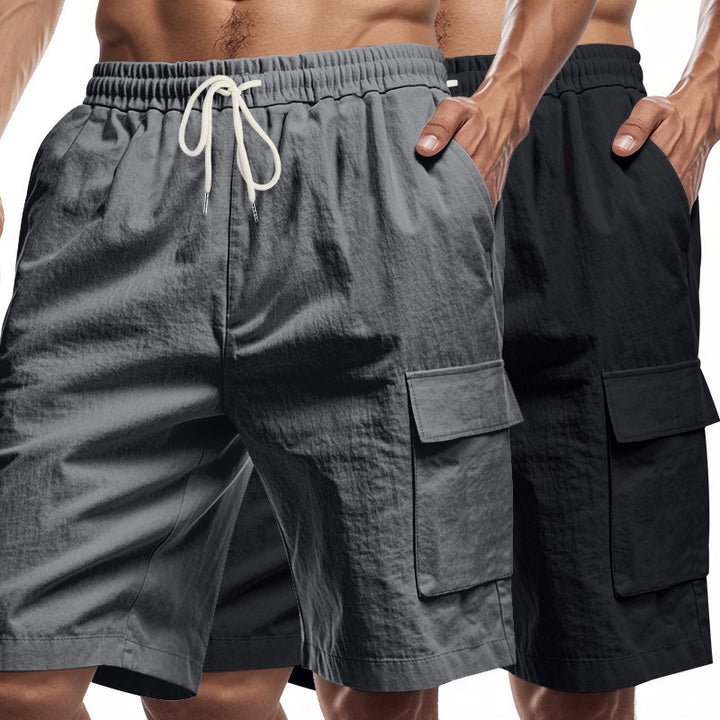 Herren Cargo-shorts med praktiske sidelommer og elastisk talje Stilla