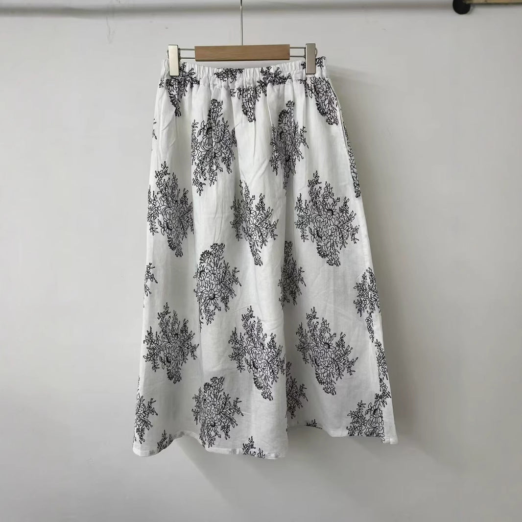 Dame Floral Print Relaxed Culotte Bukser Stilla
