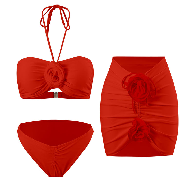 Dame Bikini-sæt med legende blomsterdesign og figursyende snit Stilla