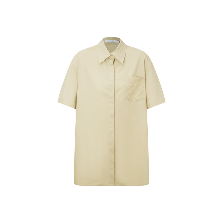 Dame casual bluse sæt med moderne snit og fine folder Stilla