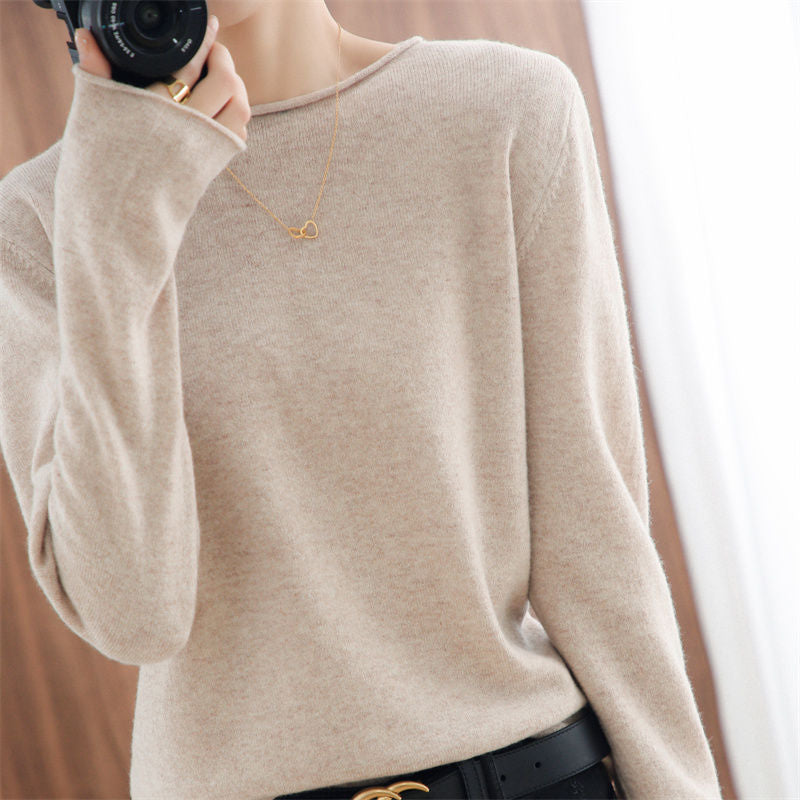 Kvinders bløde V-hals sweater Stilla
