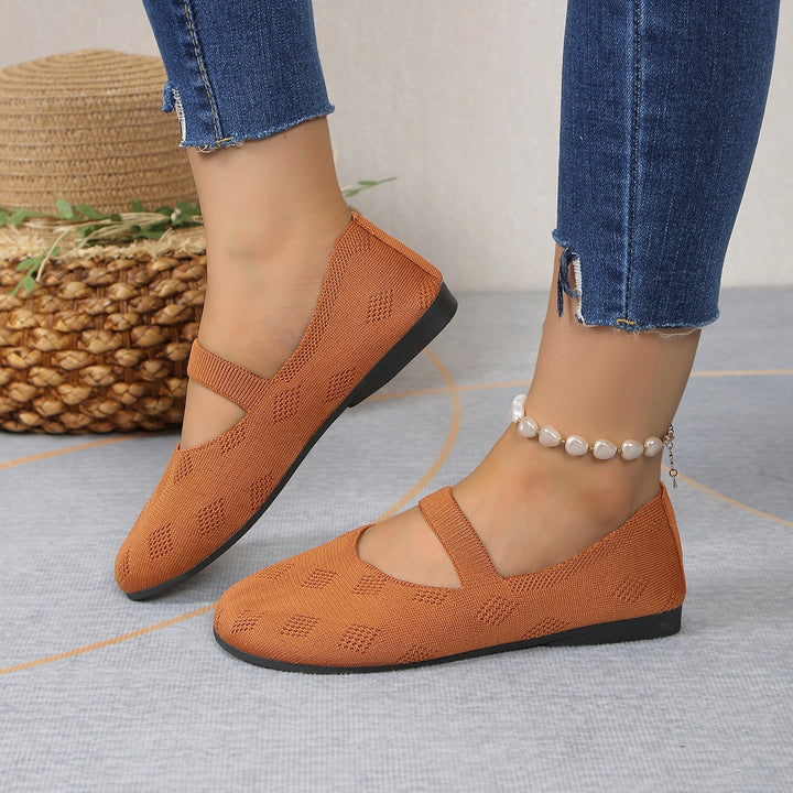 Dame Komfortable Ballerinas med elegant snit og justerbar rem Stilla