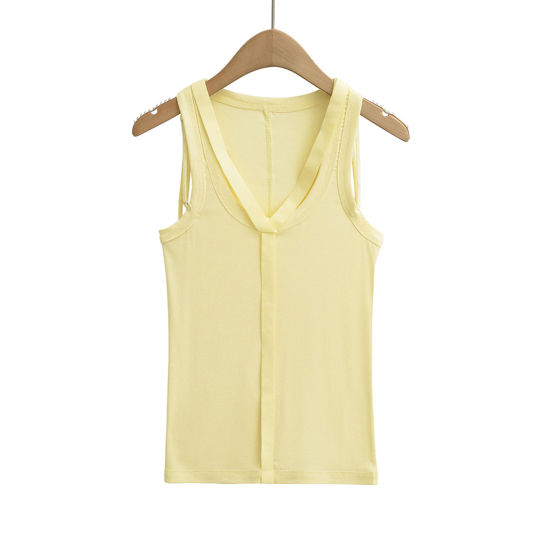 Dame ærmeløs tanktop med forførende rygdetalje Stilla