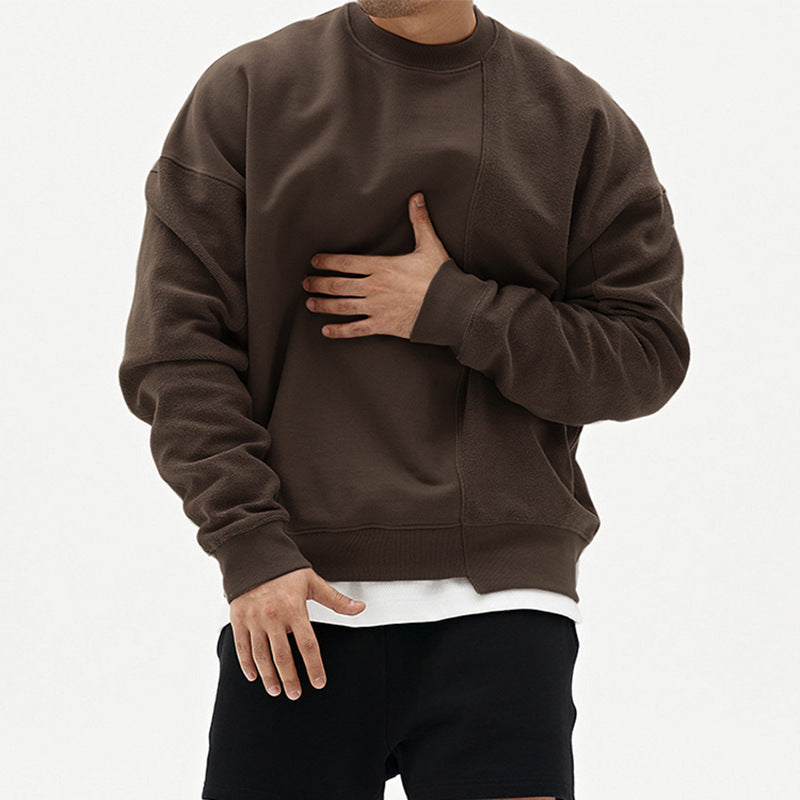 Herre Komfortabel Sweatshirt med moderne snit og høj krave Stilla