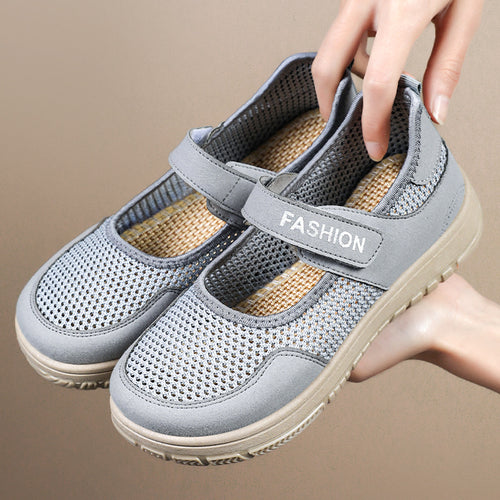 Dame Komfortable Sneakers med justerbar velcrolukning og åndbar netoverflade Stilla